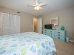 Master Bedroom with Access to Shared Hall Bath at 34 Hilton Head Cabana